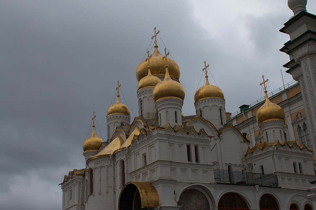 Cathedral Onion Domes in Moscow