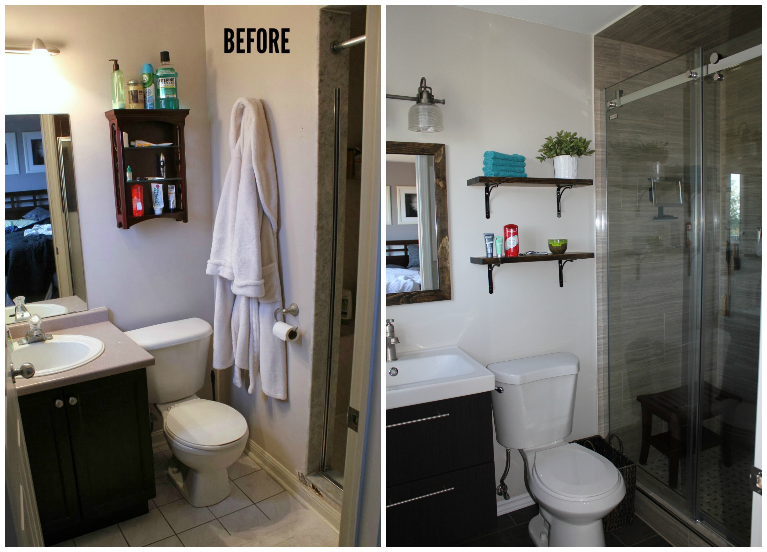 ensuite bathroom renovation tile frameless shower