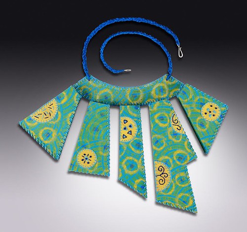 geometric paper collar necklace