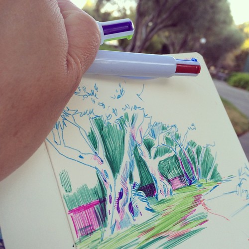 Warm evening. I need a yellow and orange #ballpointpen today!