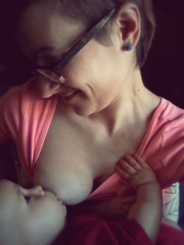 Breastfeeding the babe, seven months and counting.
