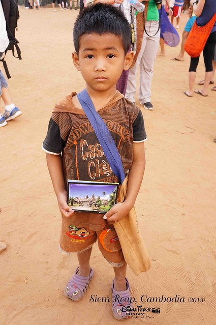 Siem Reap, Cambodia Day 2 - 01 Kid at Angkor Wat